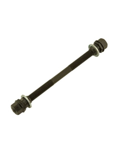 Hub Axle 3/8x175mm 5/16 Cone Black.